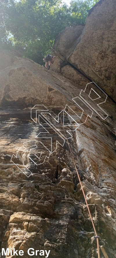photo of The Cove from Smoke Hole: Entrance Walls, Copperhead Cove, and Jake Hill
