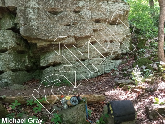 photo of Entrance Walls from Smoke Hole: Entrance Walls, Copperhead Cove, and Jake Hill