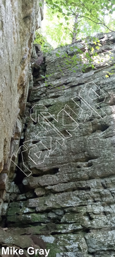 photo of Entrance Walls from Smoke Hole: Entrance Walls, Copperhead Cove, and Jake Hill