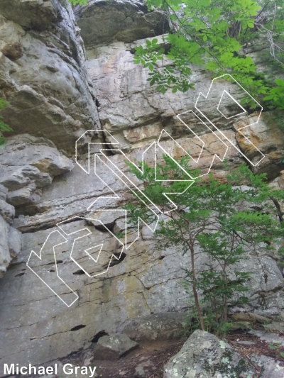 photo of The Ninja Walls from Smoke Hole: Long Branch and Guide Walls