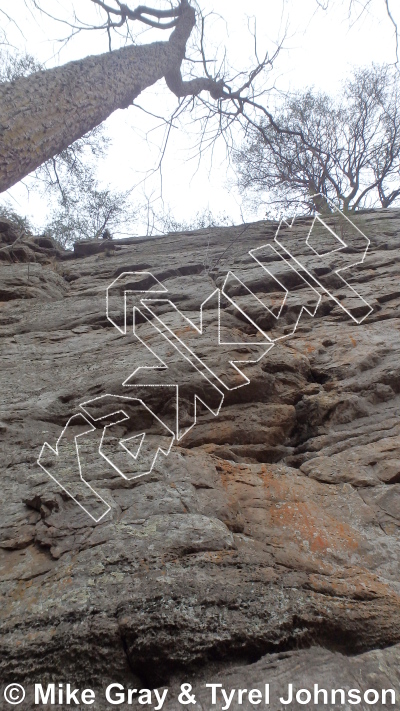 photo of Native Suns, 5.10a ★★★ at The Ninja Walls from Smoke Hole: Long Branch and Guide Walls
