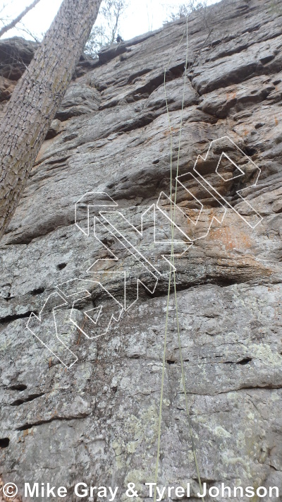 photo of Native Suns, 5.10a ★★★ at The Ninja Walls from Smoke Hole: Long Branch and Guide Walls