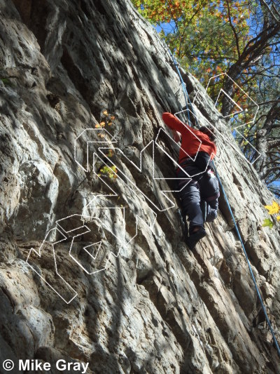 photo of Gypsies Wall from Smoke Hole: Reed's Creek