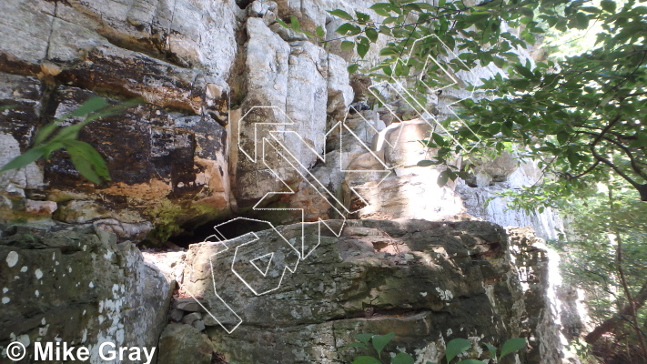 photo of Entrance Walls from Smoke Hole: Reed's Creek