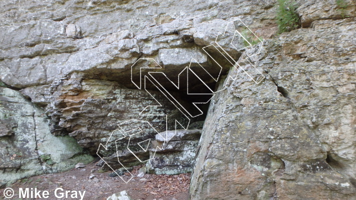 photo of The Macdaddy, 5.11 ★★★★ at Entrance Walls from Smoke Hole: Reed's Creek