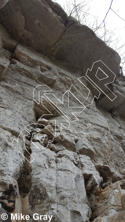 photo of Entrance Walls from Smoke Hole: Reed's Creek