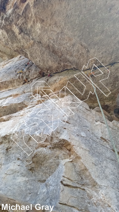 photo of RUN-DMC Cave and Buttress from Smoke Hole: Reed's Creek
