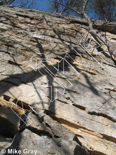 photo of Gypsies Wall from Smoke Hole: Reed's Creek