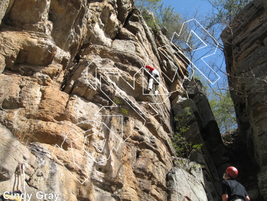 photo of Superwoman, 5.8 ★★★★ at The Boneyard from Smoke Hole: Reed's Creek