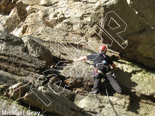 photo of Gypsies Wall from Smoke Hole: Reed's Creek