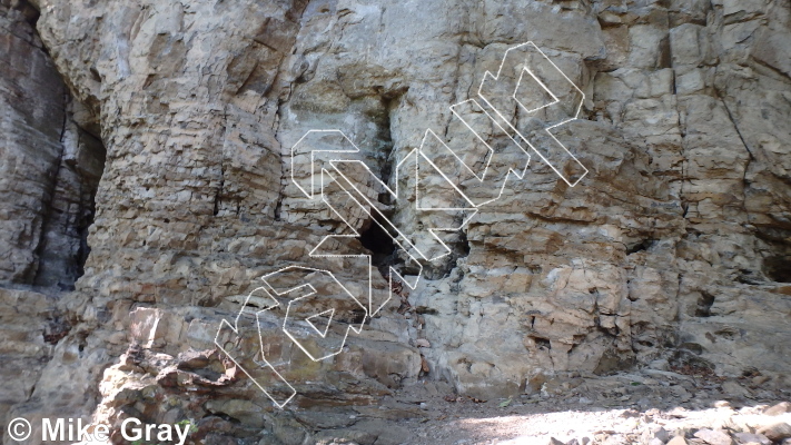 photo of Napoleon Complex, 5.11d ★★★ at The Reach from Smoke Hole: Reed's Creek