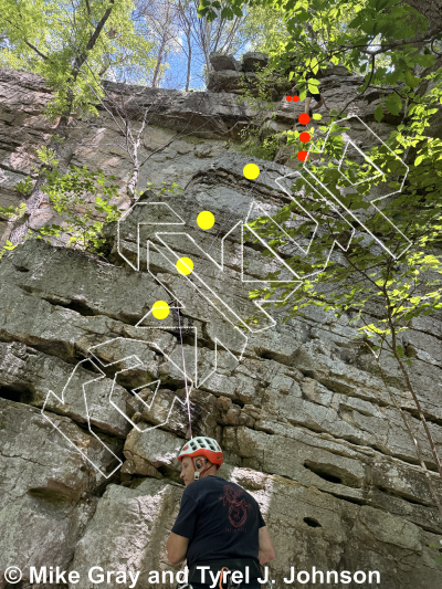 photo of Gypsies Wall from Smoke Hole: Reed's Creek