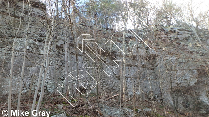 photo of Reproduction, 5.7 ★★ at Entrance Walls from Smoke Hole: Reed's Creek