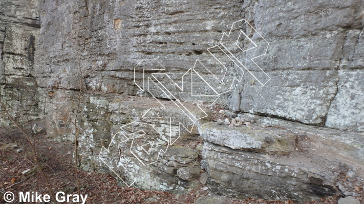 photo of Entrance Walls from Smoke Hole: Reed's Creek