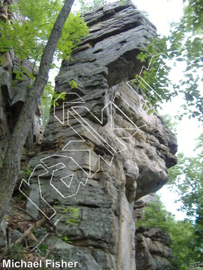 photo of The Boneyard from Smoke Hole: Reed's Creek