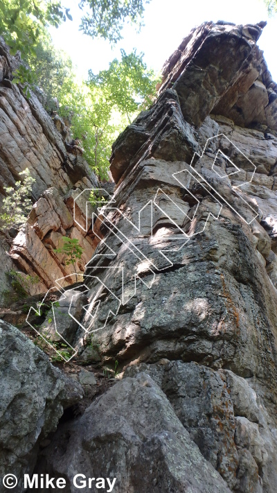 photo of The Boneyard from Smoke Hole: Reed's Creek