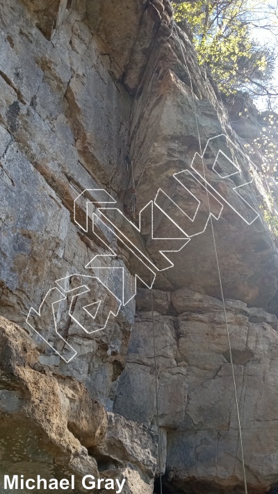 photo of RUN-DMC Cave and Buttress from Smoke Hole: Reed's Creek