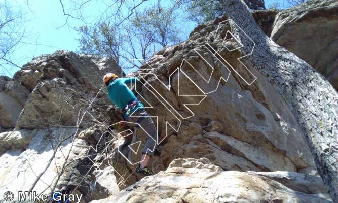 photo of Ice On The Mountain, 5.9 ★★ at The Boneyard from Smoke Hole: Reed's Creek