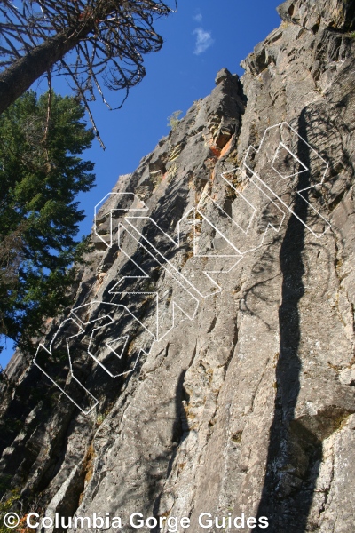 photo of Dirt In Your Eye, 5.9+  at Schoolroom Cracks from Mt. Hood Crags