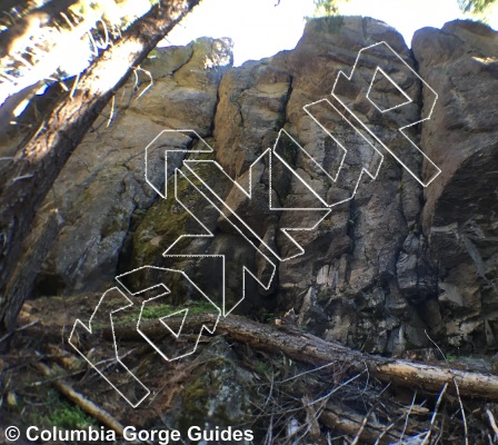 photo of Earth First (We’ll Log the other Planets Later), 5.11-  at Twilight Zone from Mt. Hood Crags