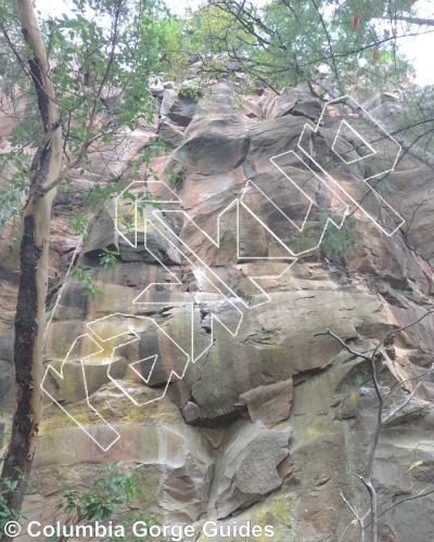 photo of Ant Abuse, 5.10a ★★★ at Main Wall (Right Side) from Madrone and Carver Cliffs
