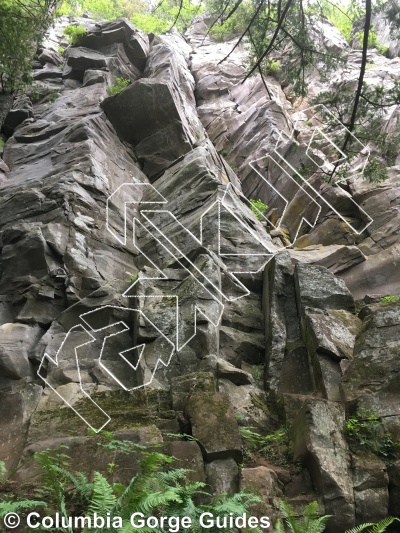 photo of Opdycke's Crack, 5.9+ ★★★ at Snake Wall from Ozone Cliffband