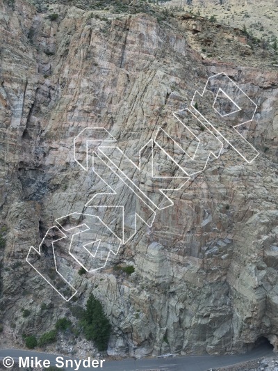 photo of Moose Wall from Cody Rock Climbing