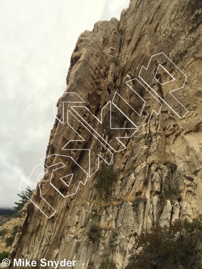 photo of Soda Fountain Wall from Cody Rock Climbing