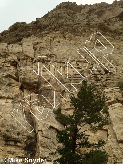 photo of Rendezvous, 5.10d ★★★ at East Bands West End from Cody Rock Climbing