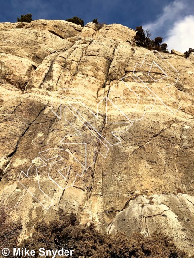 photo of Corona Kix, 5.10a/b ★★★ at Just For Kix Wall from Cody Rock Climbing