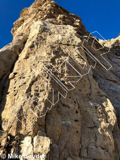 photo of Crazy Diamond, 5.10b ★★★★ at Crystal Crag from Cody Rock Climbing