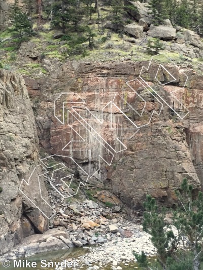 photo of Ween Dog Wall from Cody Rock Climbing