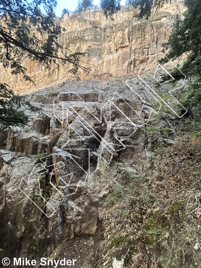 photo of Weeping Wall from Cody Rock Climbing