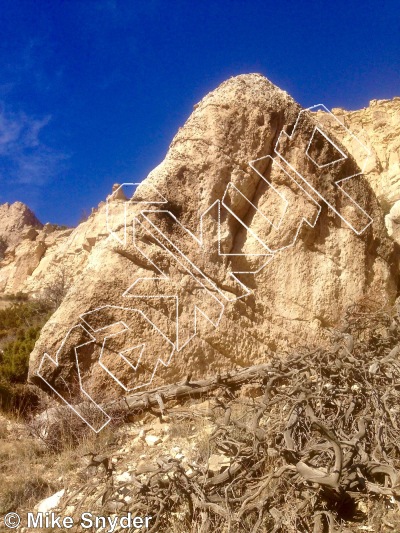 photo of Woodrow Wall from Cody Rock Climbing