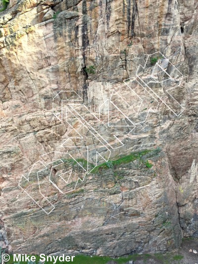 photo of Brass Ass, 5.10d ★★★★ at Upper Tunnel Wall from Cody Rock Climbing