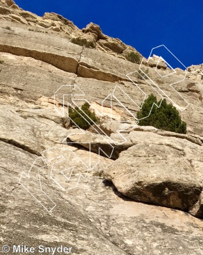 photo of Bridge Bands - Upper Central Wall from Cody Rock Climbing