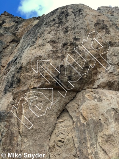 photo of Yikes, 5.13b/c ★★★ at Exclamation Point from Ten Sleep