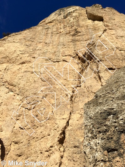 photo of Question Crack Center, 5.11c ★★★★ at Question Wall from Ten Sleep