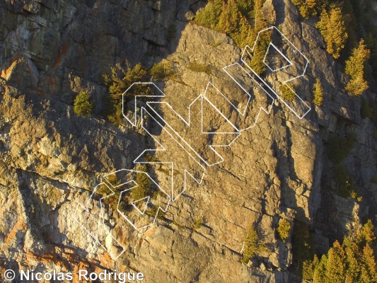 photo of La Grande Face from Québec: Grand Morne