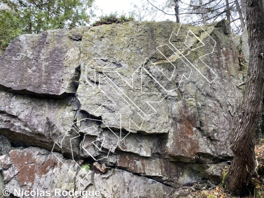 photo of Le carême écartillé, V1/2 ★★ at La Crèche from Québec: Montmagny-L'Islet 