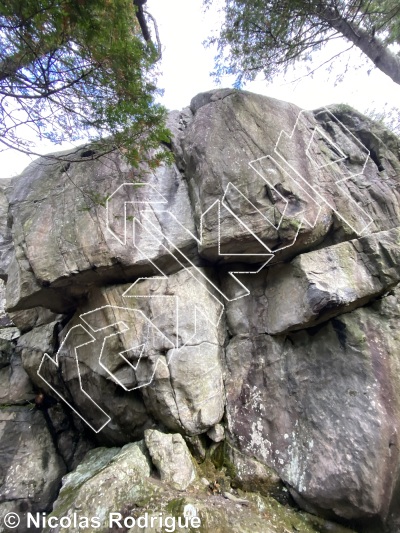 photo of Croix de Fer, 5.12- ★★ at Petit Jesus from Québec: Montmagny-L'Islet 