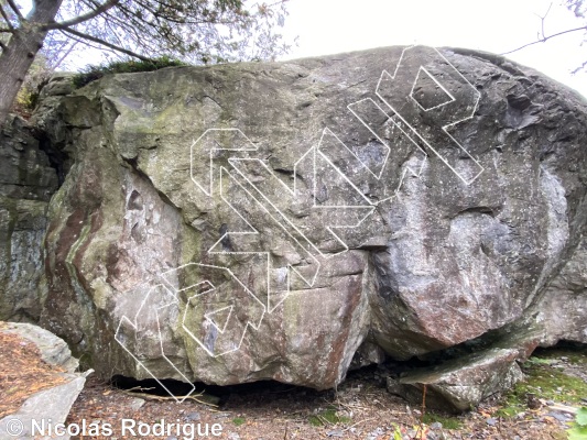 photo of Gandiva, V4/5 ★★★ at Saint Graal from Québec: Montmagny-L'Islet 