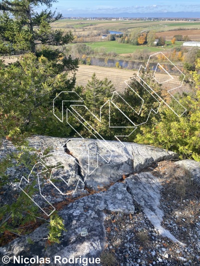 photo of Les Rois Mages, 5.10d/11a ★★★ at Petit Jesus from Québec: Montmagny-L'Islet 