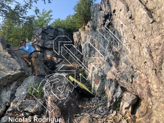 photo of Histoire Escalade Rocher de la Chapelle,   at Rocher de la Chapelle from Québec: Montmagny-L'Islet 