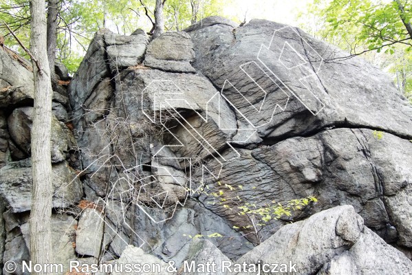 photo of Najjar's Rift/4th Class Scramble, 4th class  at End of the Upper Loop from Powerlinez