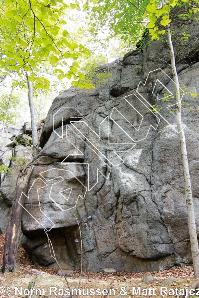 photo of Smoke 'em If You Got 'em: The Route, 5.9 ★★★★ at End of the Upper Loop from Powerlinez
