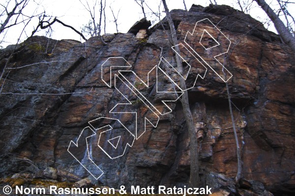 photo of Krassy, 5.7  at Good Book Wall Left from Powerlinez