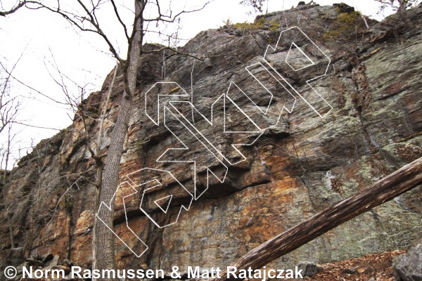 photo of The Nephalim, 5.10d ★★ at Good Book Wall Right from Powerlinez