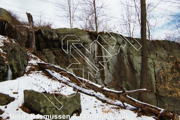 photo of Lean Out, V1/2 ★★★★ at Torch Boulder from Powerlinez