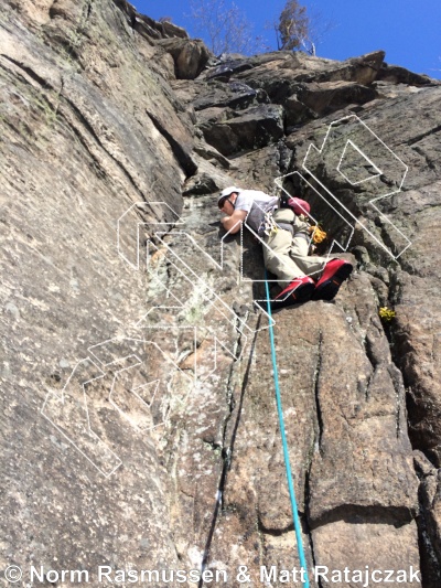 photo of Rachel's Crack, 5.8- ★★★★★ at Tower Wall from Powerlinez